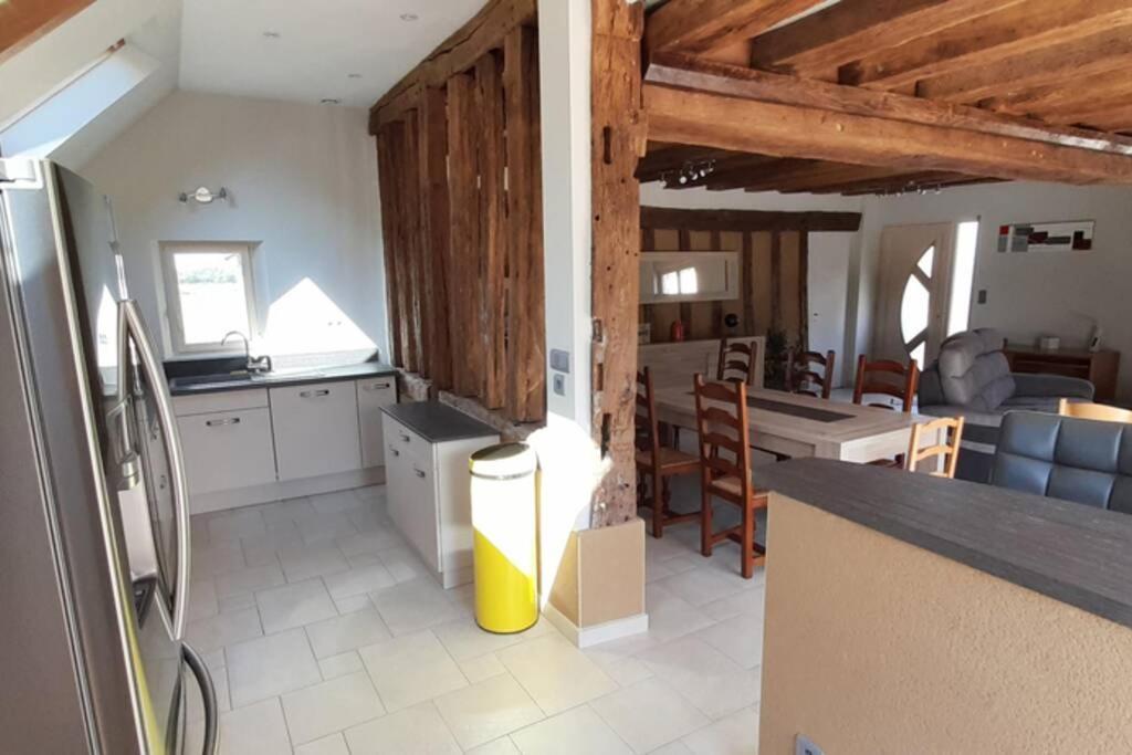 Maison en colombage rénovée La Fontenelle  Esterno foto